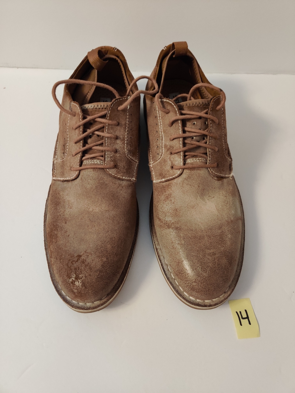 Steve Madden Brown Suede Lace-Up Casual Dress Shoes 10.5